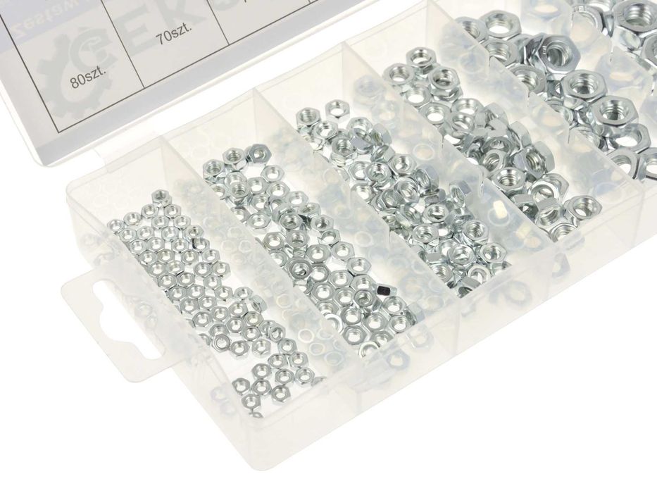 Набір метричних гайок з нержавіючої сталі 300 шт М3-М10.  G02919