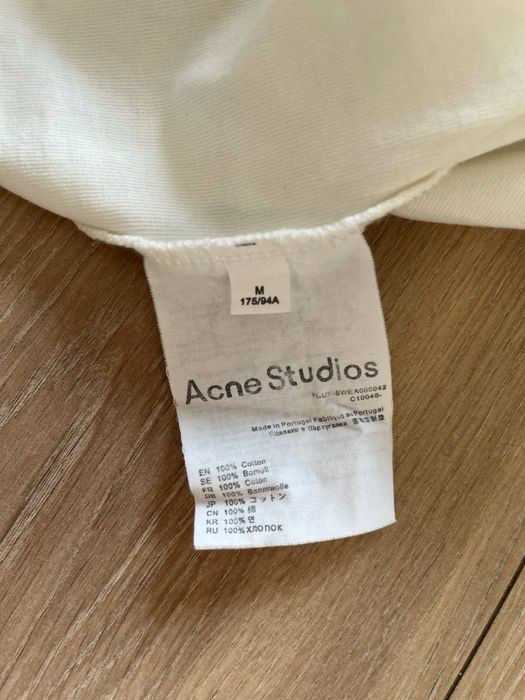 Acne Studios Long Sleeve Biały