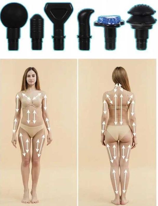 Масажний пістолет ISOMEDIX  12 насадок Перкусійний масажер Польща