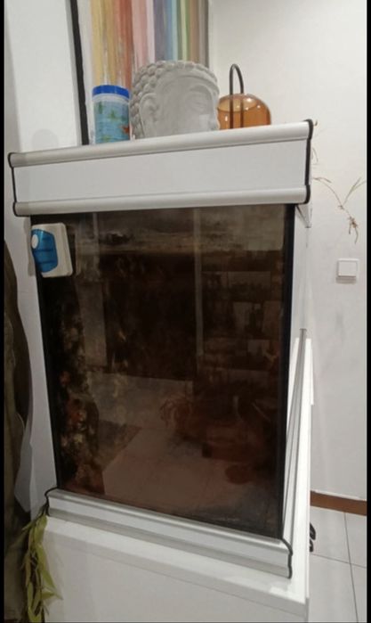 Aquário 170L + Móvel lacado Branco/Negociável