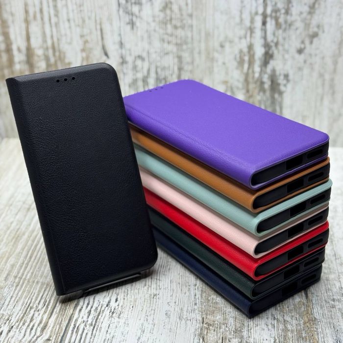 Чехол книжка Leather на Xiaomi Redmi Note 14 4G (Global) Чохол
