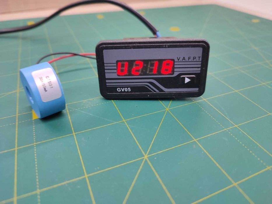 Счётчик моточасов GV05 с ваттметром, вольтметром, частотомером