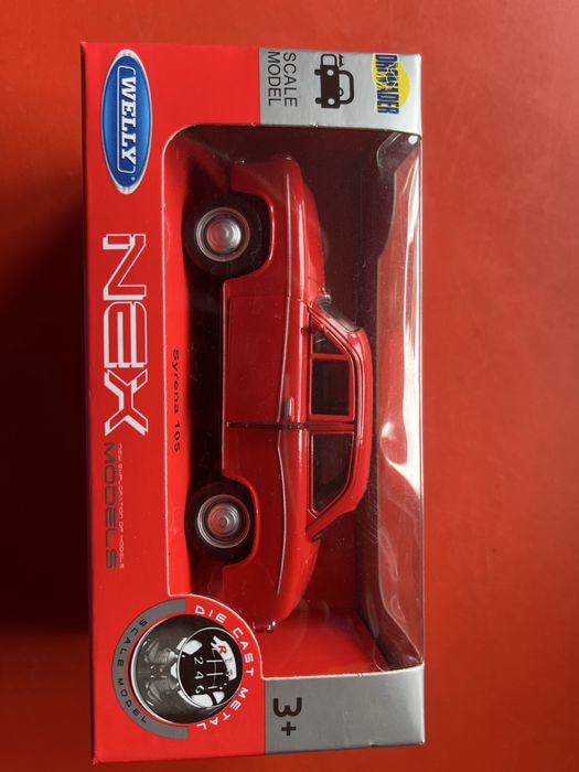 Syrena, Syrenka 105 czerwona model matelowy 1:34 Welly