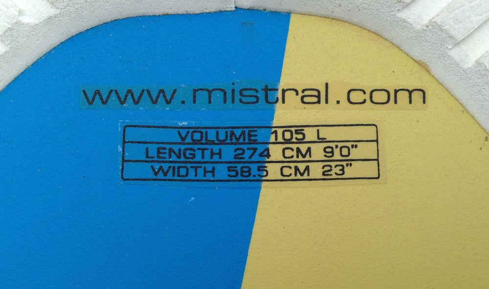 DESKA - windsurfingową Mistral FLOW 105