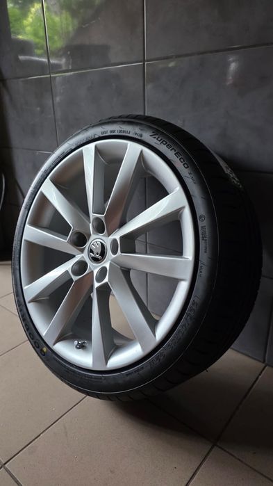 Felgi 18” 5x112 + nowe opony 2026r.  Skoda Octavia Volkswagen Golf Seat Leon
