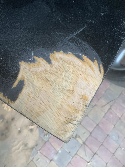 Stół metalowe nogi fornir