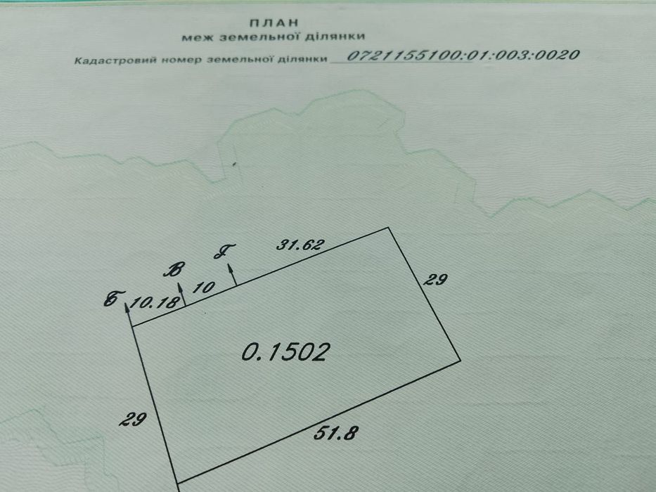 Почате будівництво, земельний участок під будівництво