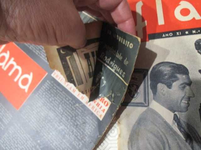 revistas antigas Jogadores do Sporting capa Flama Seculo Ilustrado SCP