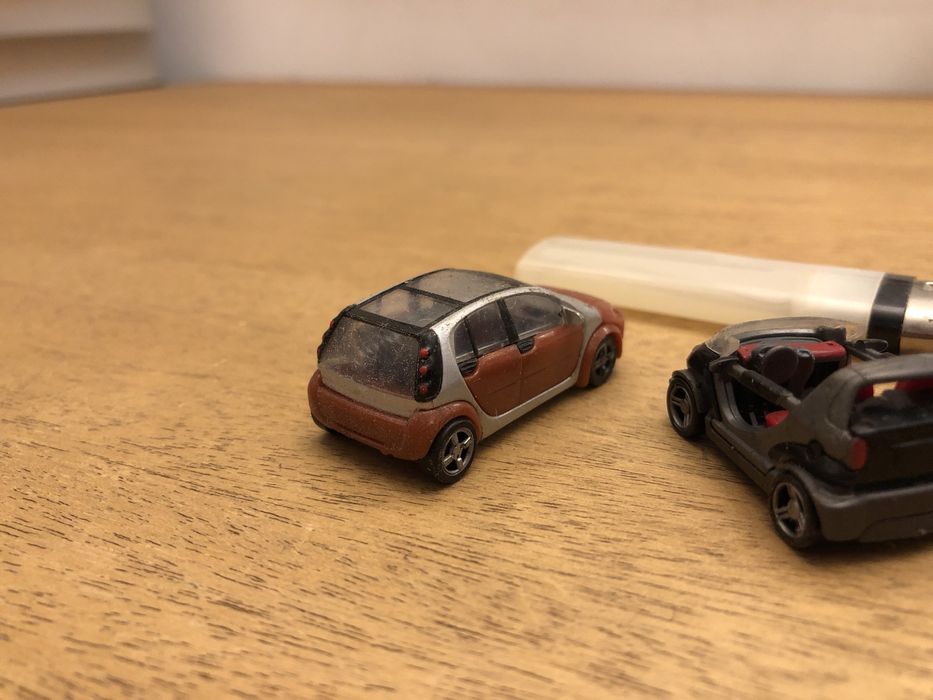 Carros miniatura:  2 Smart crossfire e 1 Smart ForFour / 5€ cada