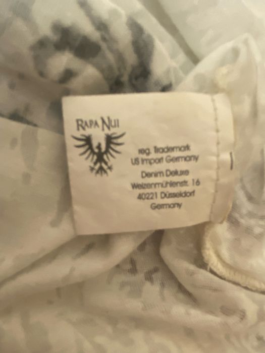 футболка біла Rapa Nui приталена 2000s y2k архів