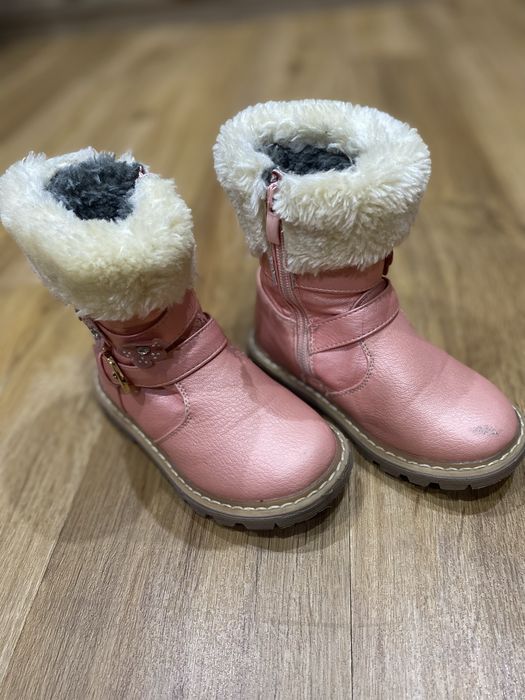 Buty zimowe ocieplane dla dziewczynki rozm 25