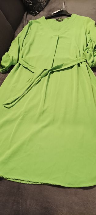 Sukienka w kolorze limonki