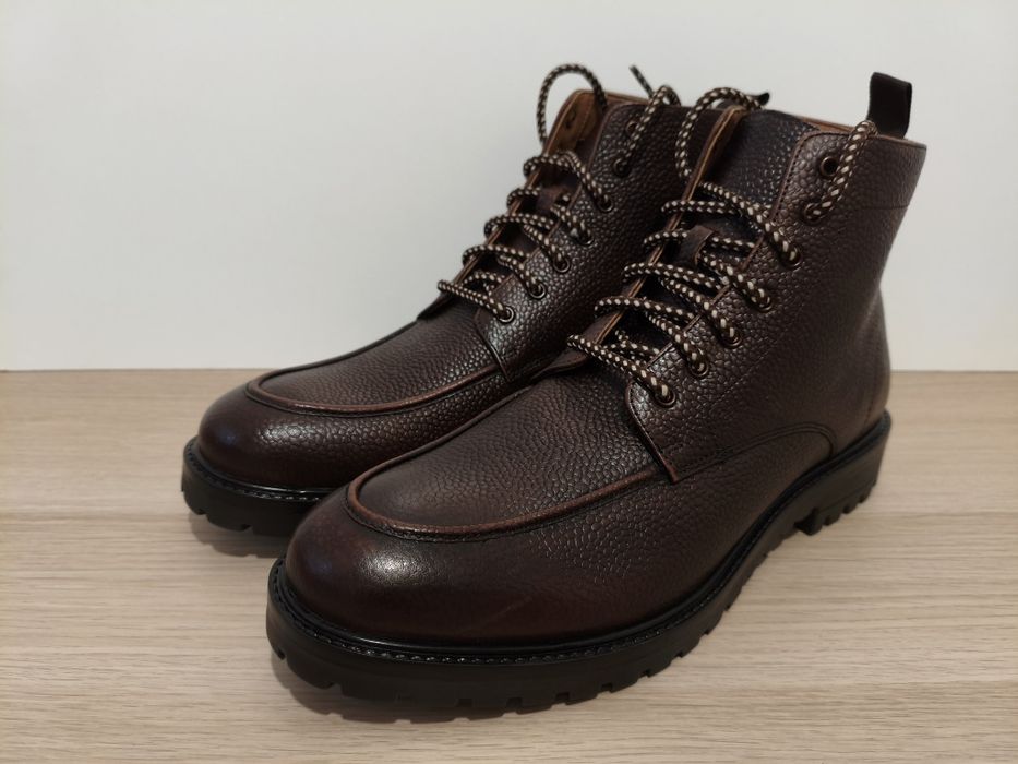 Buty Slate & Tweed Leather trapery męskie skórzane wysokie 45 30cm