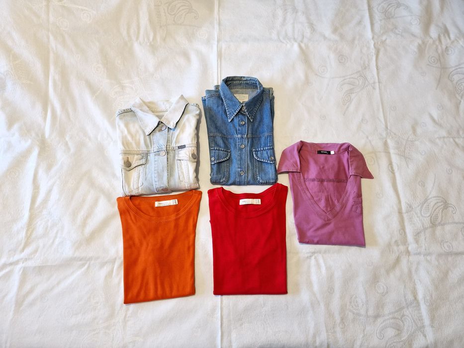 Lote de roupa para senhora, tamanho S e M