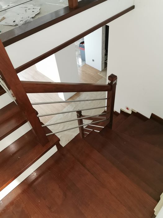 Schody drewniane,renowacja starych