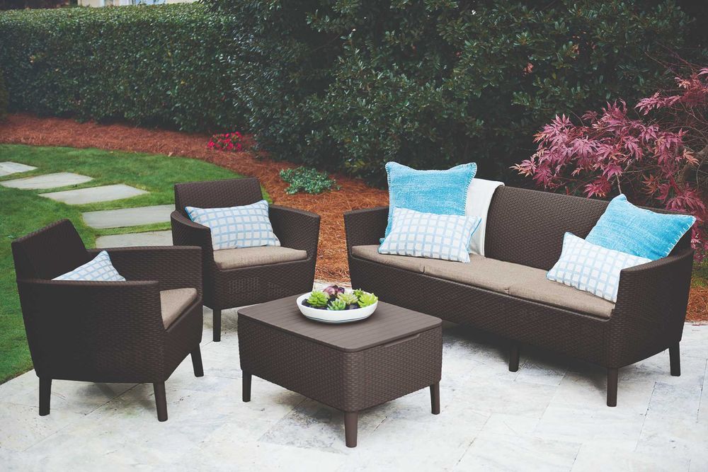 Meble ogrodowe SALEMO BOX Komplet mebli na taras 4os/5os balkon KOLORY