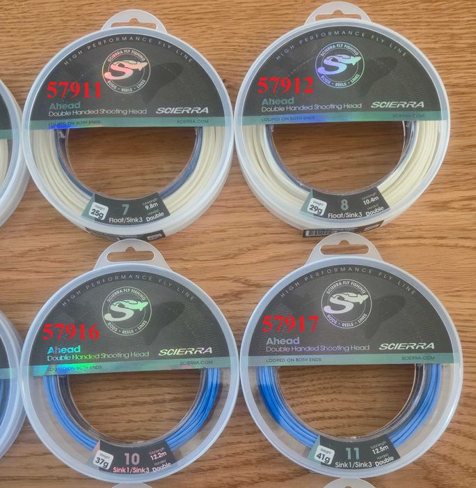 Nowe głowice muchowe 5 sztuk Scierra sznury