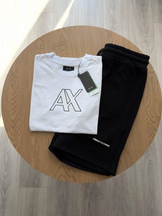 Чоловічий комплект футболка + шорти Armani