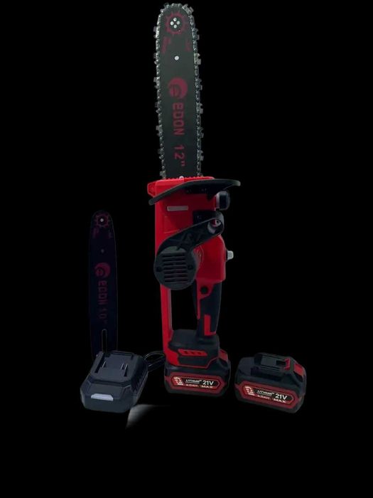 Аккумуляторная пила Edon 21Вт/2шины и цепи 25/30 см/аккум. Makita 4Ah!