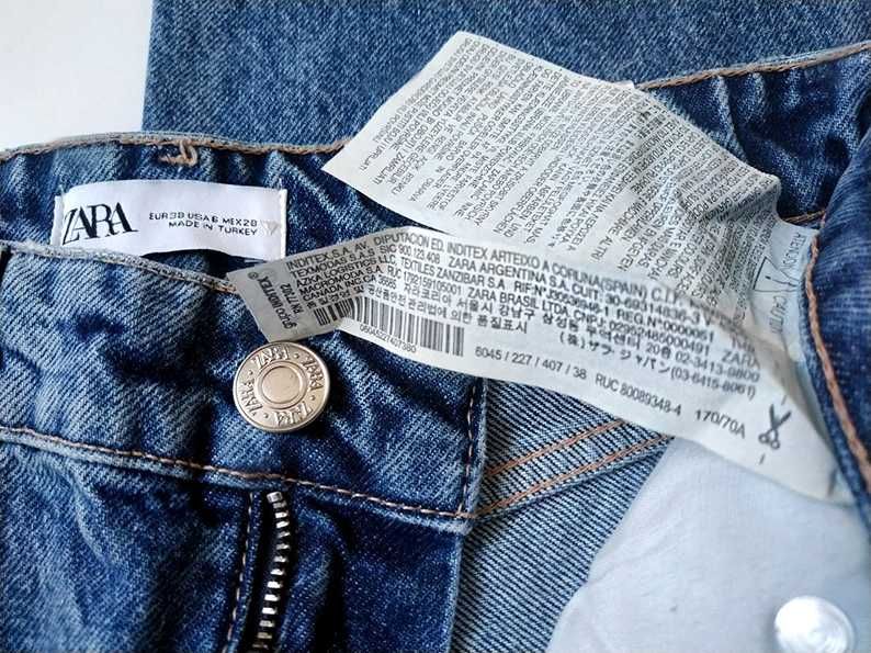 Джинси Zara рвані жіночі Голубі Турція р. 38/М
