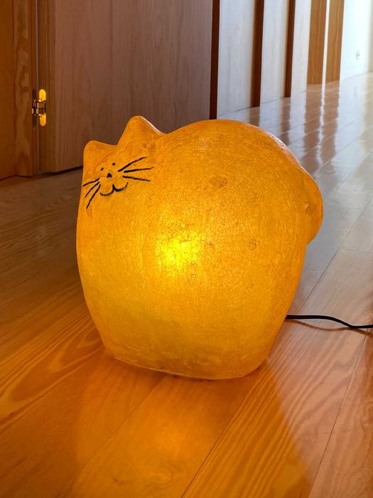 Candeeiro Decorativo - Luz Animação, Decoração - Animal, Gato - RARO!