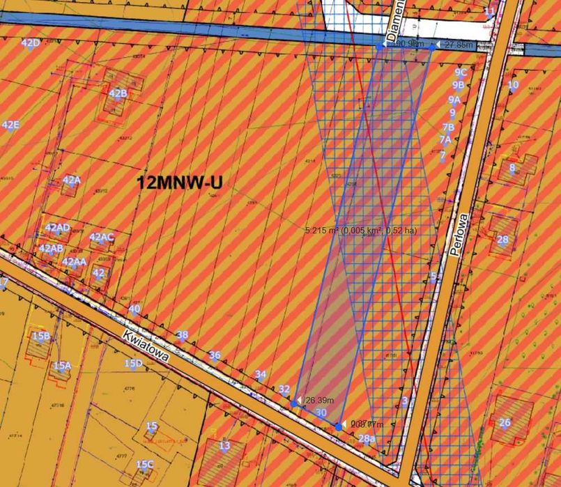 Działka inwestycyjna 5 018 m² w Łazach | MPZP MNW-U 2024 | Media przy działce | Blisko S7 - Widok 4