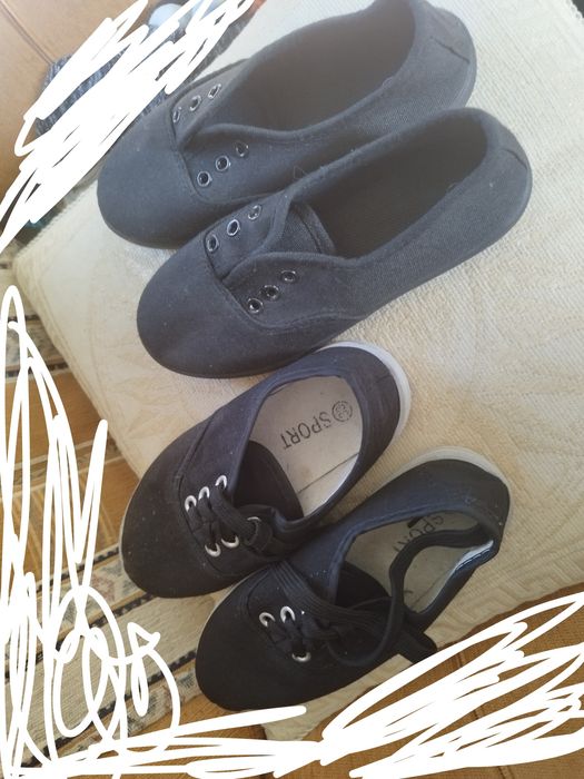 Buty dwie pary czarne