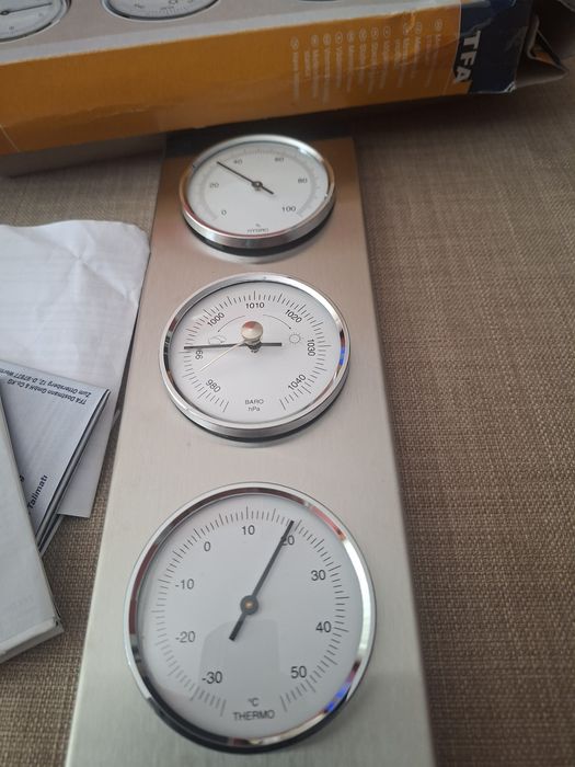 TFA Dostmann Analogowa stacja pogodowa, stalowa-Nowa.