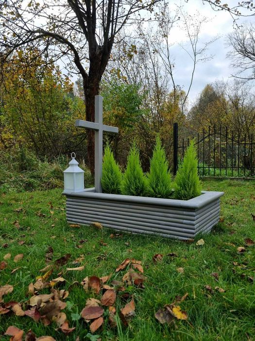 Nagrobek dziecięcy drewniany, pomnik dziecięcy, obudowa grobu PIĘKNY