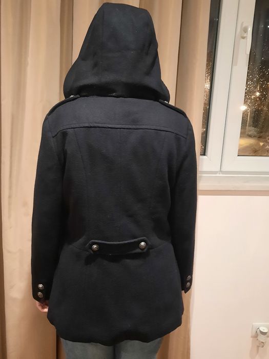 Casaco Caban Naf Naf Azul Escuro