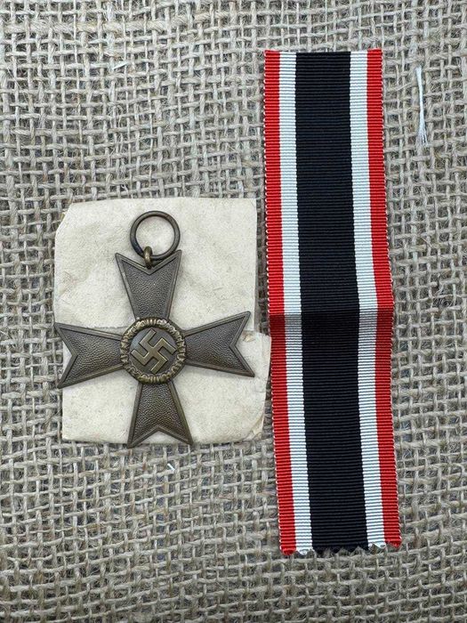 komplet krzyż KVK 1939 syg 1 Deschler Mint ww2 original
