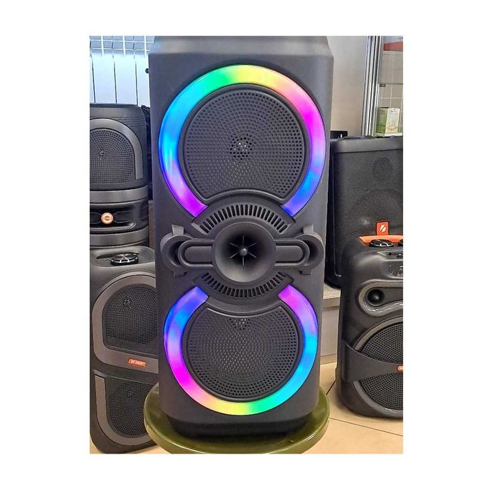 Караоке колонка 62см + бездротовий мікрофон, гучний бас, 20W !