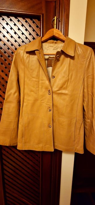 Casaco em pele Beje da casa das peles