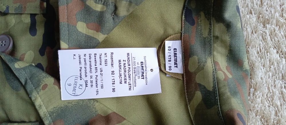 Bluza od munduru polowego letniego