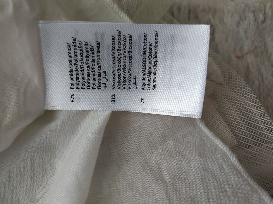 Piękna, biała sukienka/kwiaty/tiulowa/mayoral/r.98