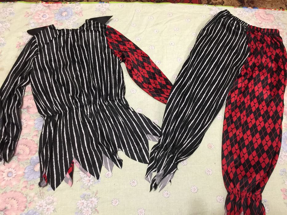 Костюм Клоун Шут Харли Квин Шут Арлекин на Новый год