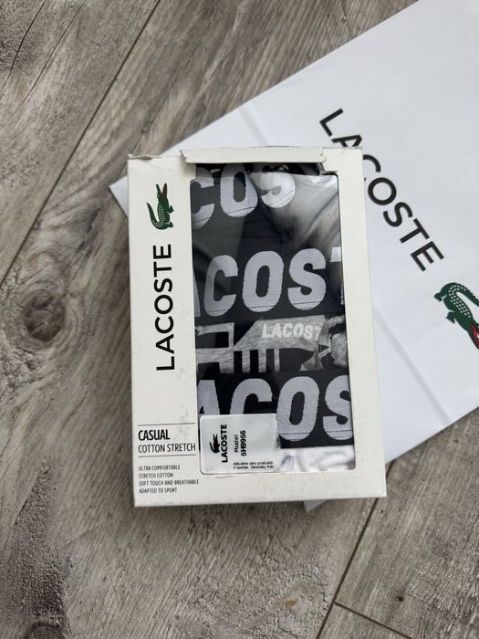 Bokserki meskie Lacoste 3-pak nowe S