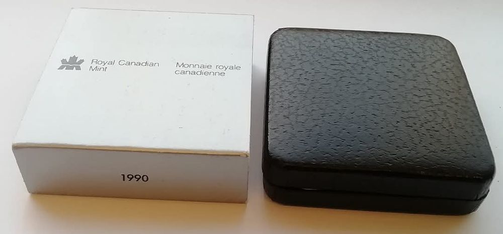 Канада 1 долар 1990р. СРІБЛО. ПРУФ. Подорож Генрі Келсі. Сертифікат.