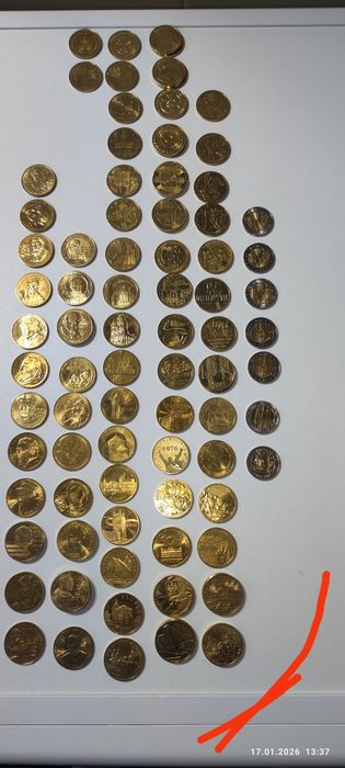 Sprzedam 100 szt. 2zł. i 7 szt. 5 zł