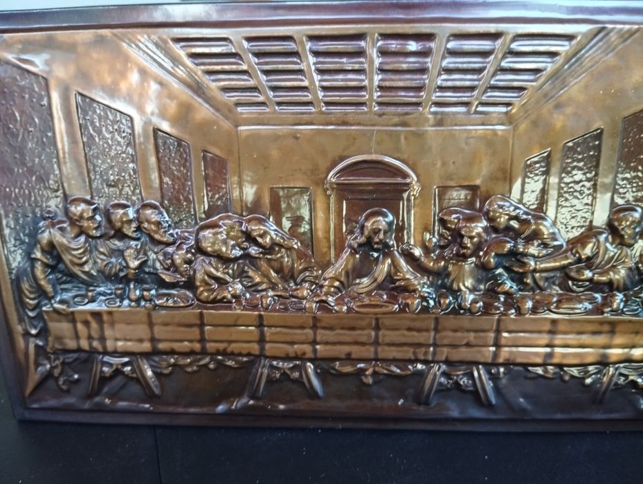 Miedzioryt ostatnia wieczerza Prl