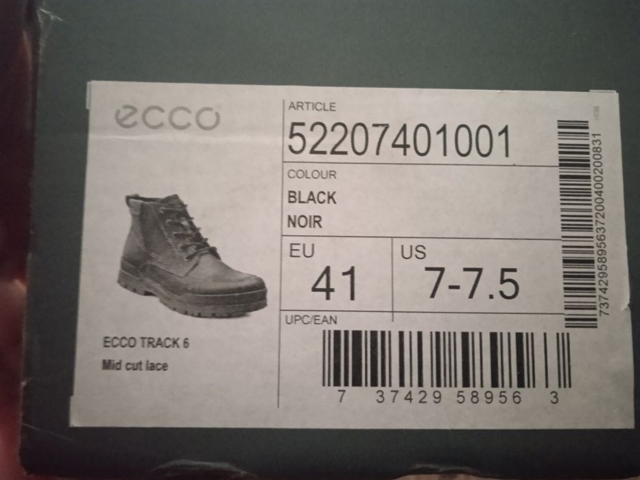 Мужские зимние ботинки. ECCO. (Оригинал.)