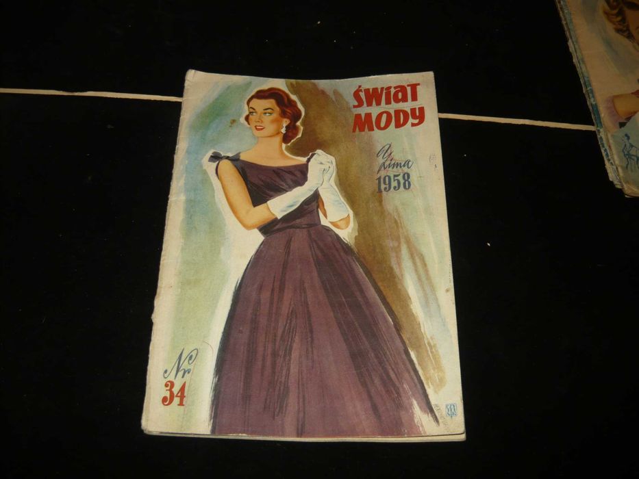 PRL żurnal Świat Mody zima 1958