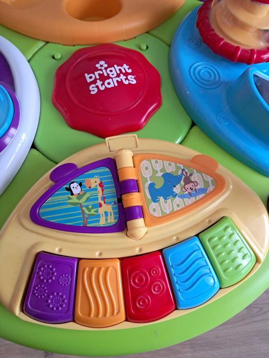 Chodzik edukacyjny Bright Stars Stolik z krzesełkiem 3w1