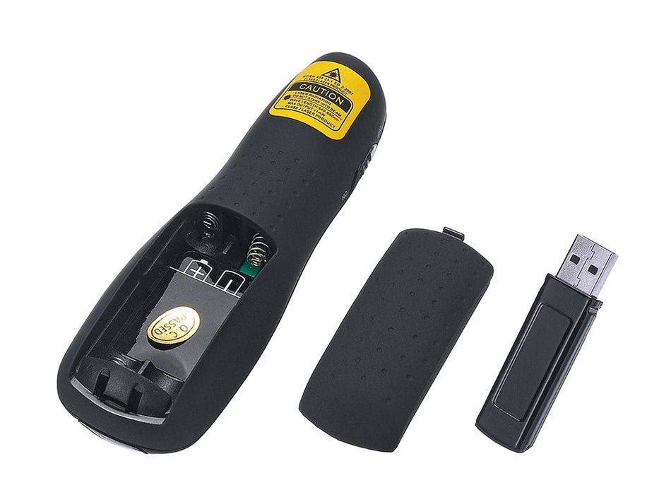 Apresentador PowerPoint sem fio Ponteiro Laser R400 2.4Ghz USB