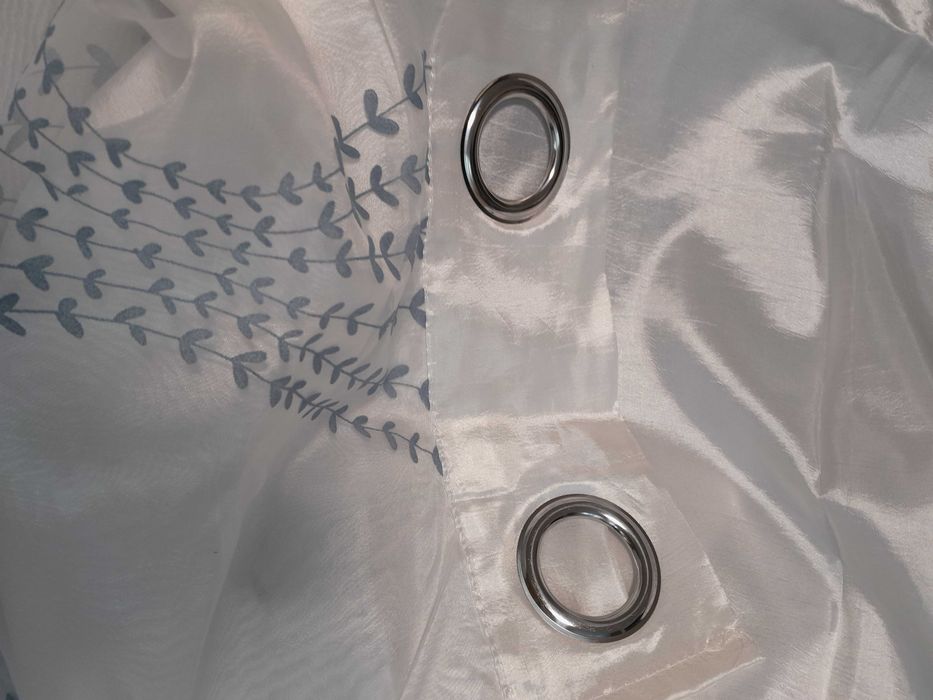 Zasłony na przelotkach kołach 140 n 260 cm Duos dwuwarstwowe 2 sztuki