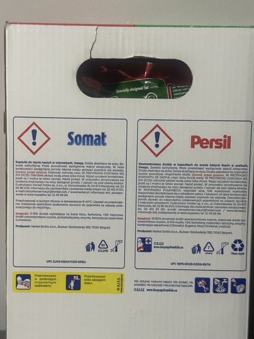 Zestaw Persil Expert 34 szt + Somat 60 szt