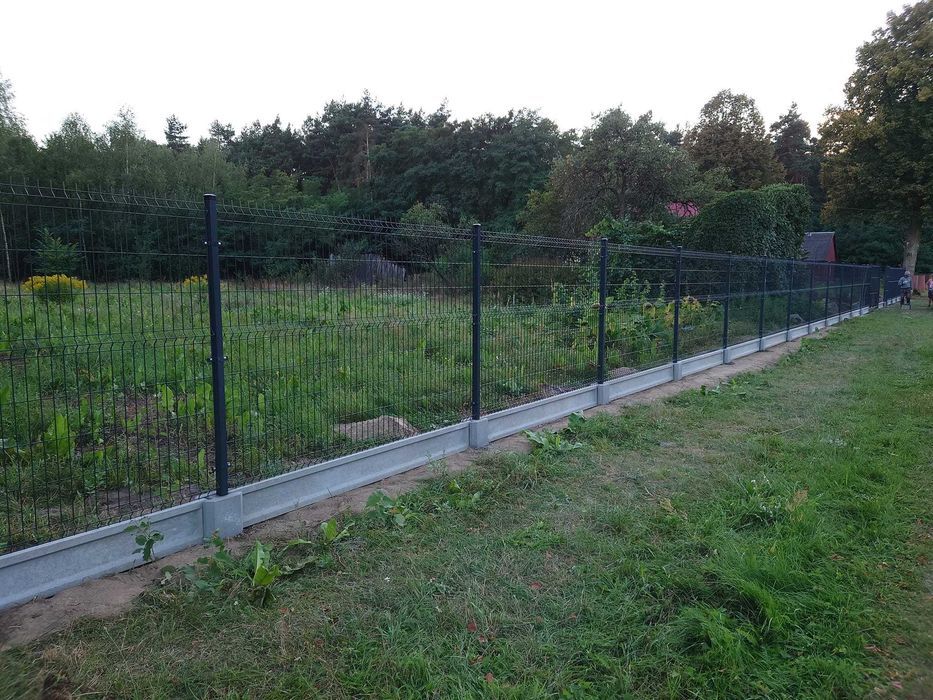 Ogrodzenie ogrodzenia panelowe panele słupki brama furtka płot palety