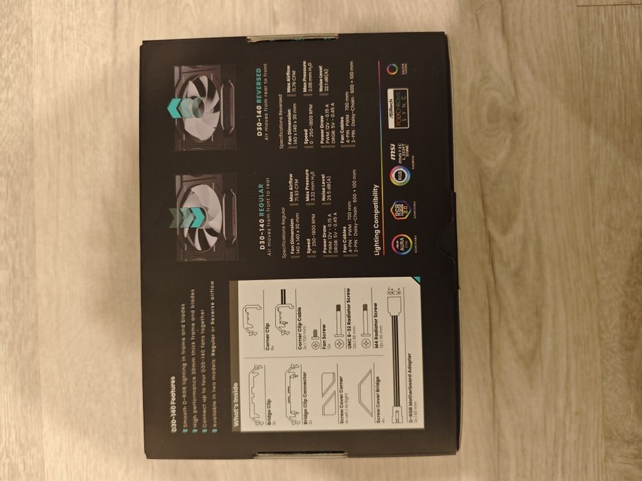 Wentylatory Phanteks D30-140mm 3-pak Regular blade