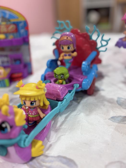 Pinypon parque de diversões, barco pirata e hamburgaria