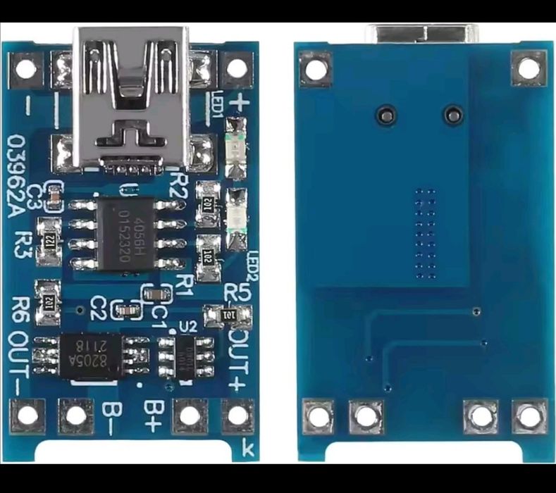 Модуль зарядки литиовых аккумуляторов Li ion 18650 5v 1 A